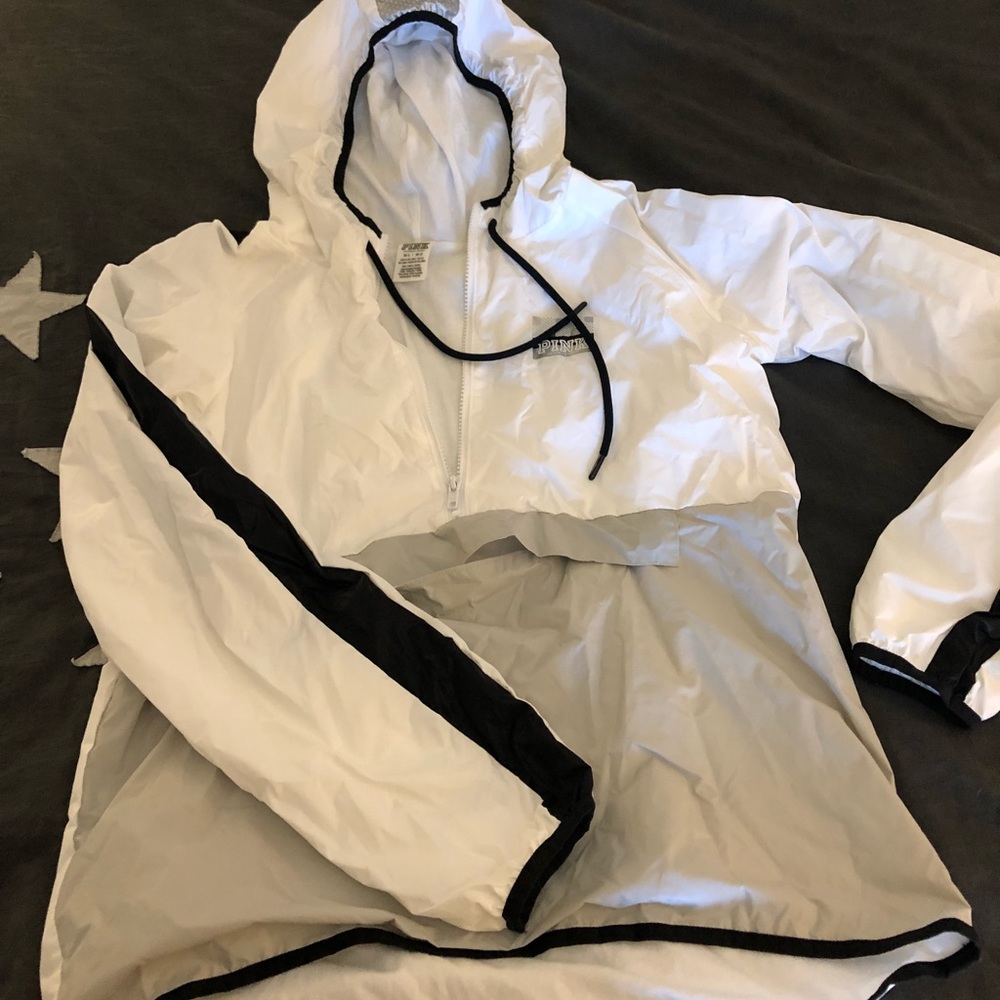 Pink VS rain jacket